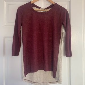 Maison Jules Zinfandel Quarter Sleeve Cut Out Top